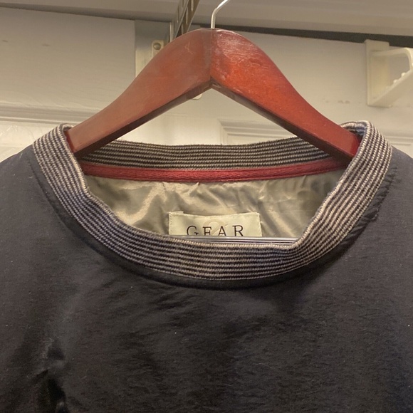 Mens Golf Wind Pullover Jacket by Gear Tan & Black XL - Picture 6 of 6